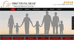 Desktop Screenshot of meritdentalgroup.com