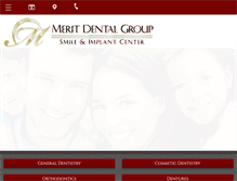 Tablet Screenshot of meritdentalgroup.com